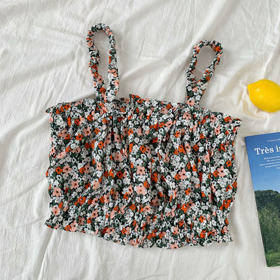 Γυναικεία  αμάνικι μπλούζα καρό σε διάφορα χρώματα