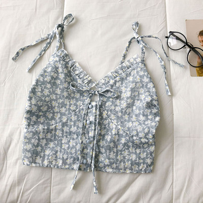 Maieu modern de damă cu cravate și motive florale