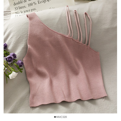 Καθημερινή γυναικεία μπλούζα με λεπτά και φαρδιά τιραντάκια