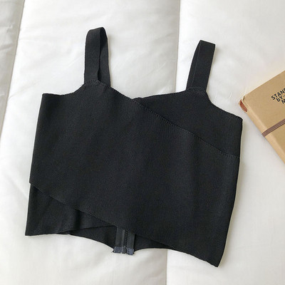 Γυναικεία αμάνικι μπλούζα με φερμουάρ σε διάφορα χρώματα