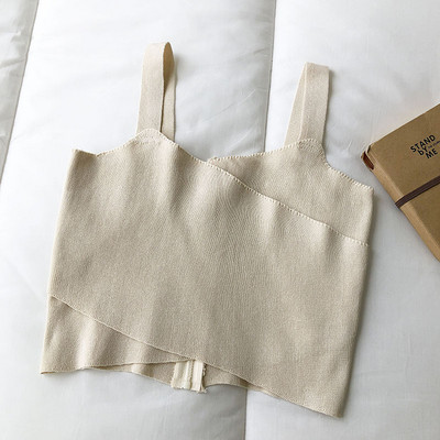 Γυναικεία αμάνικι μπλούζα με φερμουάρ σε διάφορα χρώματα