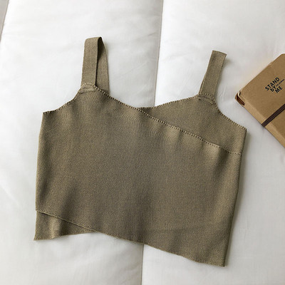 Γυναικεία αμάνικι μπλούζα με φερμουάρ σε διάφορα χρώματα