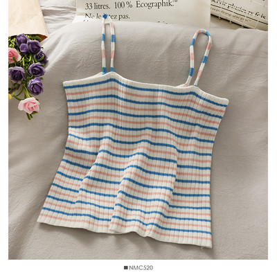 Γυναικεία μοντέρνα αμάνικι μπλούζα με λεπτά λουράκια κατάλληλη για το καλοκαίρι