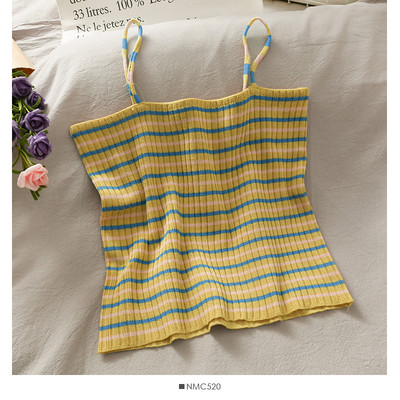 Γυναικεία μοντέρνα αμάνικι μπλούζα με λεπτά λουράκια κατάλληλη για το καλοκαίρι