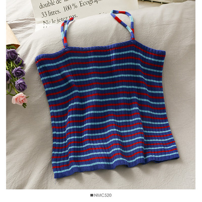 Γυναικεία μοντέρνα αμάνικι μπλούζα με λεπτά λουράκια κατάλληλη για το καλοκαίρι