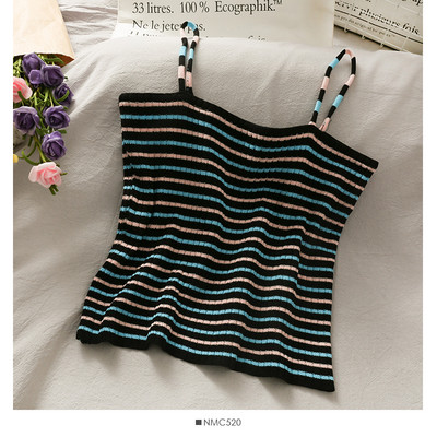 Γυναικεία μοντέρνα αμάνικι μπλούζα με λεπτά λουράκια κατάλληλη για το καλοκαίρι