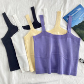 Καθημερινή γυναικεία πλκτή αμάνικι μπλούζα σε διάφορα χρώματα