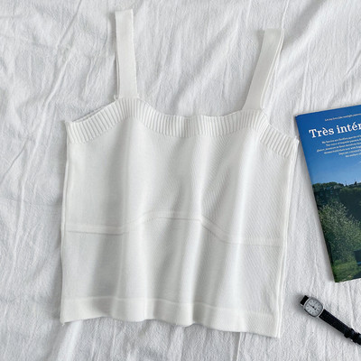 Καθημερινή γυναικεία πλκτή αμάνικι μπλούζα σε διάφορα χρώματα