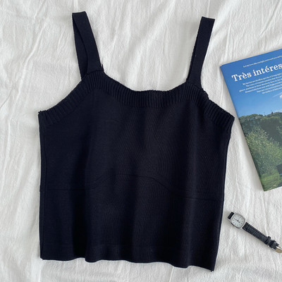 Καθημερινή γυναικεία πλκτή αμάνικι μπλούζα σε διάφορα χρώματα