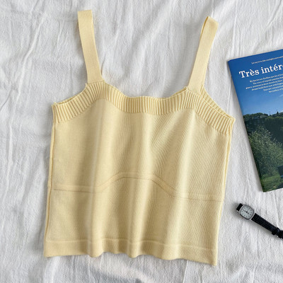 Καθημερινή γυναικεία πλκτή αμάνικι μπλούζα σε διάφορα χρώματα