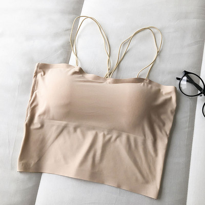 Καθημερινό μοντέρνο γυνικείο αμάνικο κλασικό μοντέλο με λεπτά τιραντάκια 