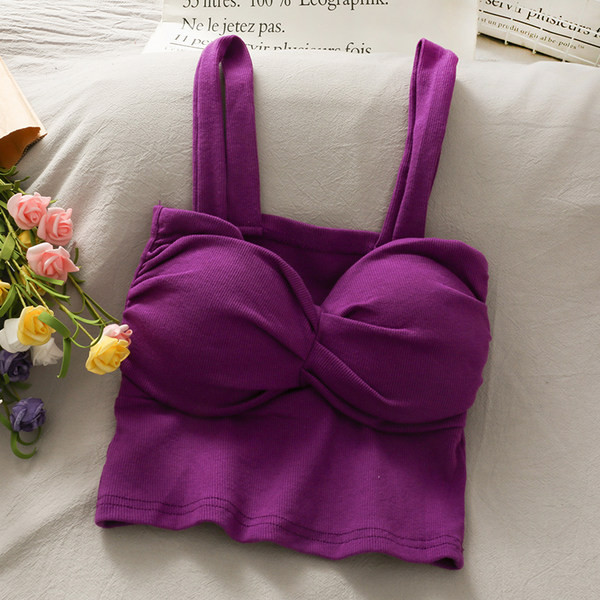 Ženska majica bez rukava s naramenicama u različitim bojama