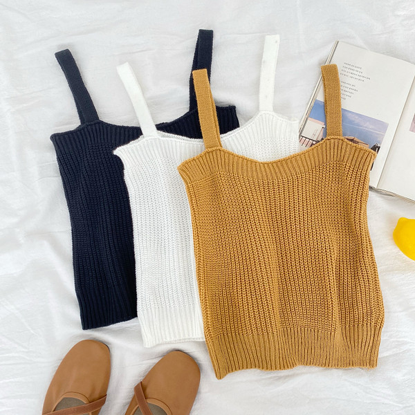 Sieviešu trikotāžas tops ar lencītēm vairākās krāsās