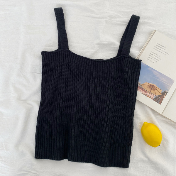 Sieviešu trikotāžas tops ar lencītēm vairākās krāsās