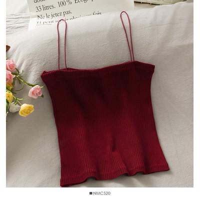 Ženska majica bez rukava na tanke naramenice