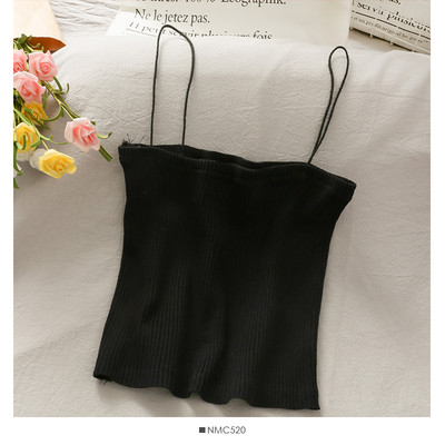 Ženska majica bez rukava na tanke naramenice