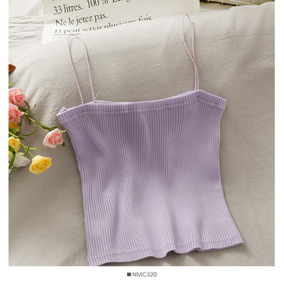 Ženska majica bez rukava na tanke naramenice