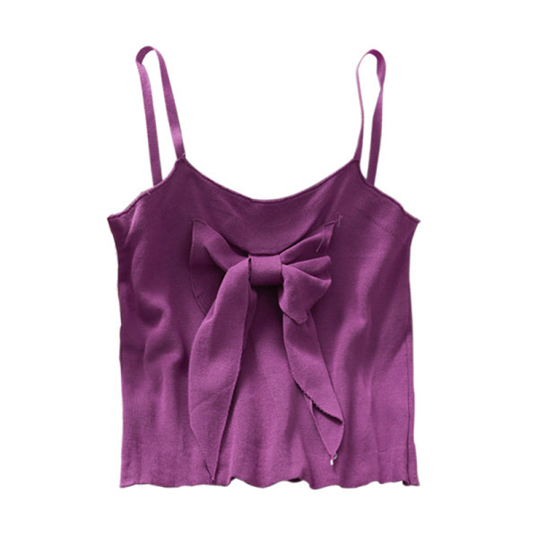 Ženska moderna majica bez rukava s trakom i tankim naramenicama