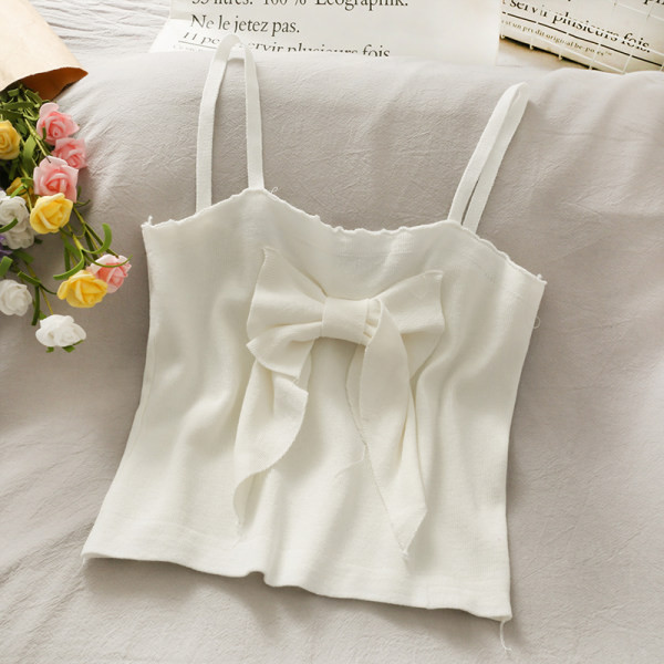 Ženska moderna majica bez rukava s trakom i tankim naramenicama