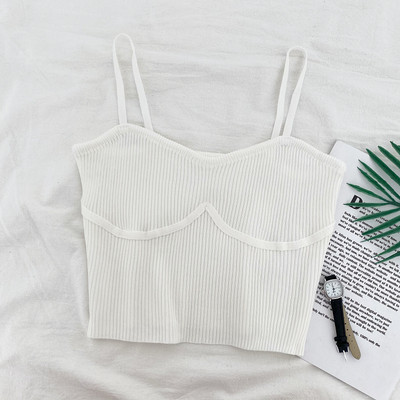 Μοντέρνο γυνικείο αμάνικο κλασικό μοντέλο με λεπτά τιραντάκια σε διάφορα χρώματα