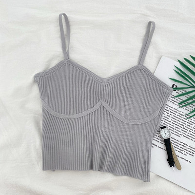 Μοντέρνο γυνικείο αμάνικο κλασικό μοντέλο με λεπτά τιραντάκια σε διάφορα χρώματα