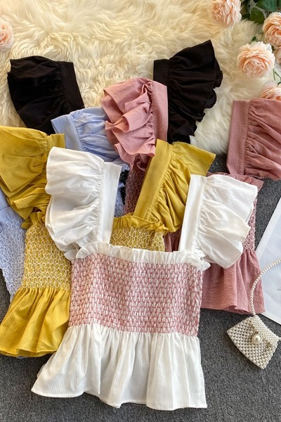 Maiou de vară de zi cu zi, cu bucle pe curea