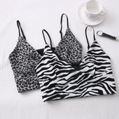 Maiou scurt dama model nou cu bretele subtiri si model animal