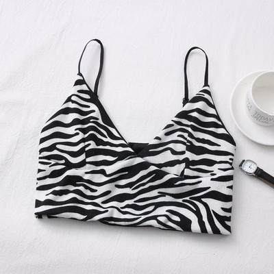 Maiou scurt dama model nou cu bretele subtiri si model animal