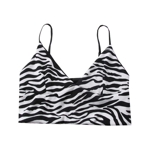 Maiou scurt dama model nou cu bretele subtiri si model animal