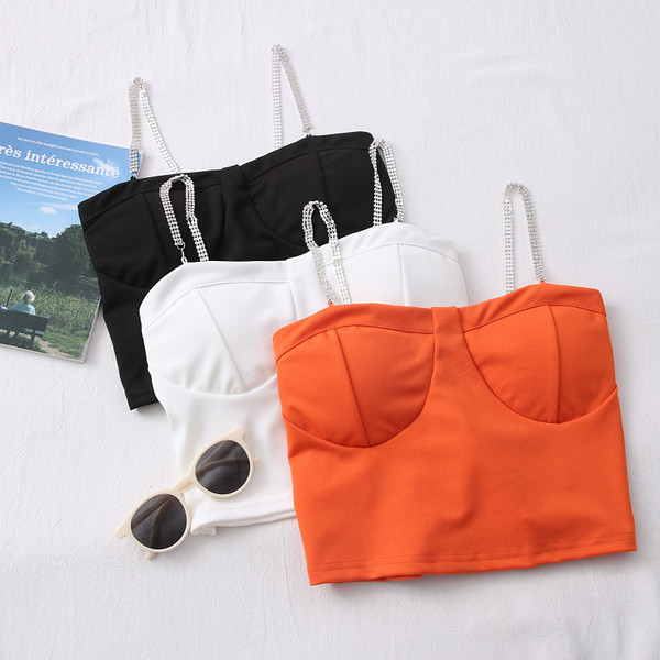 Moderni ženski bustier sa kamenčićima u više boja