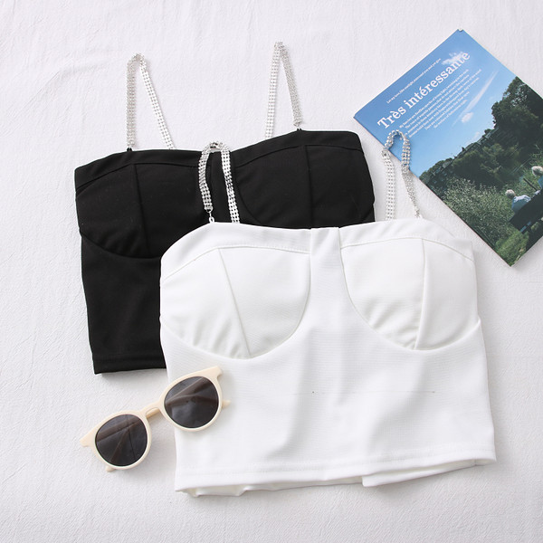 Moderni ženski bustier sa kamenčićima u više boja