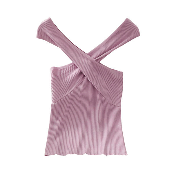 Jednobojna ženska majica bez rukava pogodna za ljeto