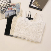 Maieu modern cu dantelă și bretele subțiri