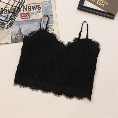 Maieu modern cu dantelă și bretele subțiri