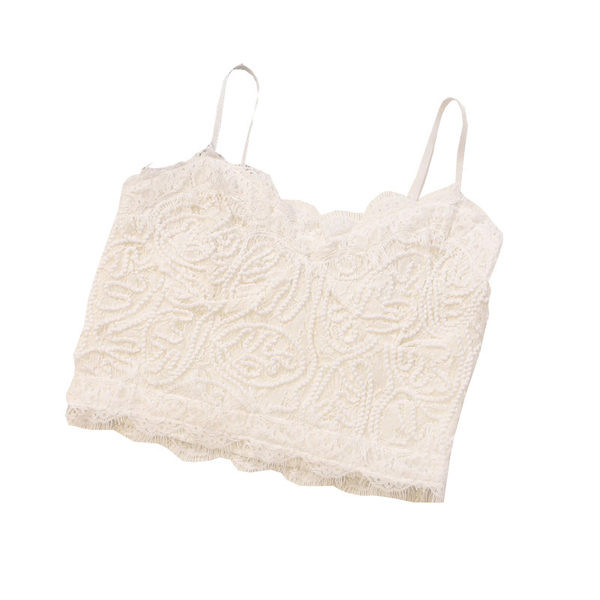 Maieu modern cu dantelă și bretele subțiri