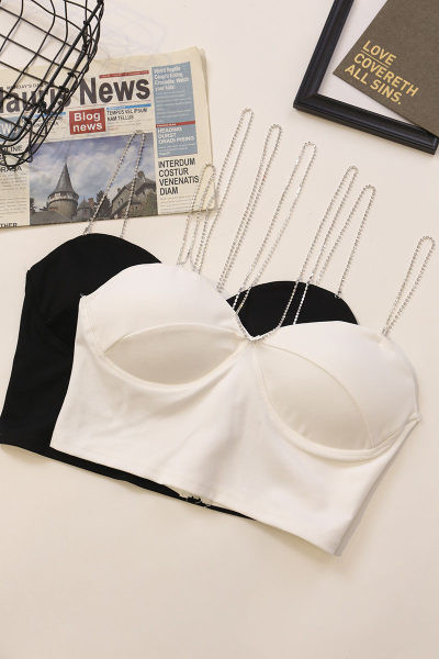 Bustiera de dama model nou cu bretele subtiri