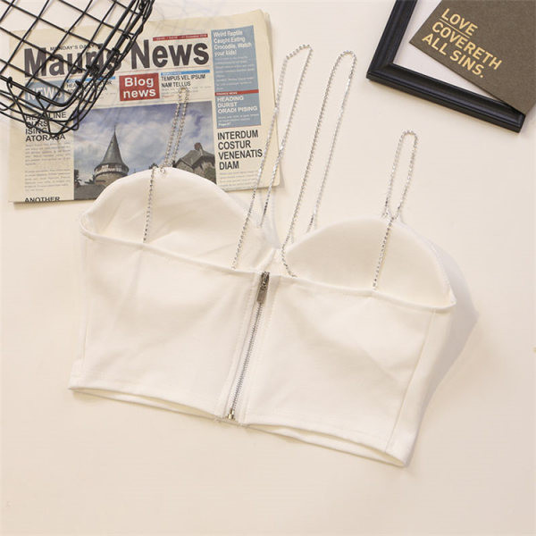 Bustiera de dama model nou cu bretele subtiri