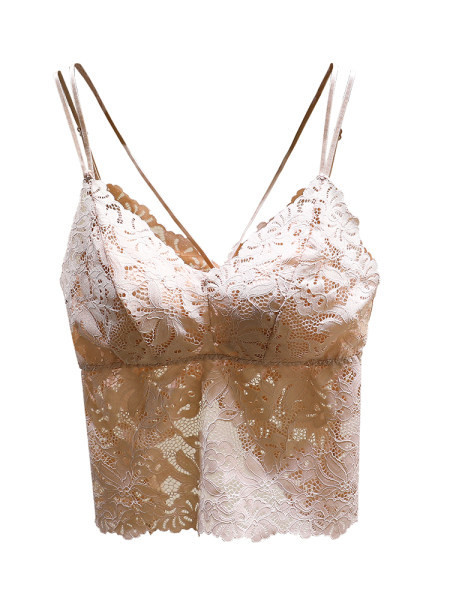 Moteriška nėriniuota krūtinė su plonais petnešėlėmis ir pagalvėlėmis