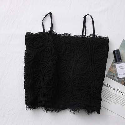 Novi model ženske majice bez rukava na tanke naramenice u bijeloj i crnoj boji