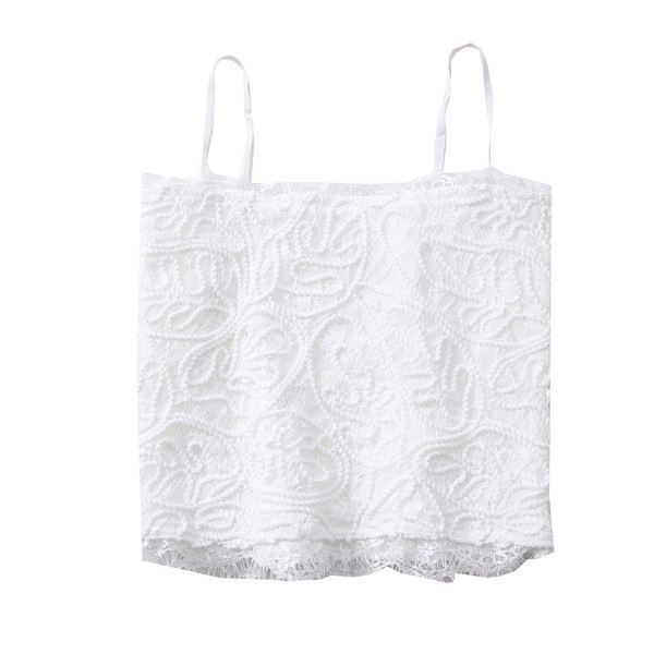 Novi model ženske majice bez rukava na tanke naramenice u bijeloj i crnoj boji