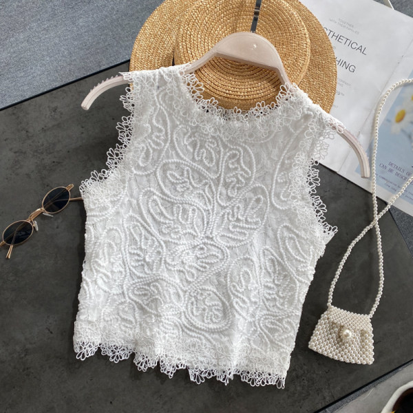 Moderna ženska majica bez rukava s ovalnim izrezom