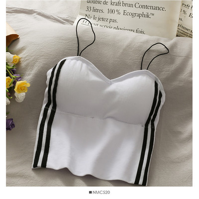 Γυναικείο κοτλέ αμάνικο με λεπτά λουράκια σε διάφορα χρώματα