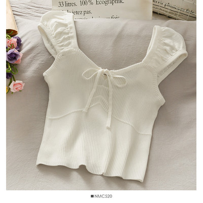 Ženska majica bez rukava s trakom i širokim naramenicama