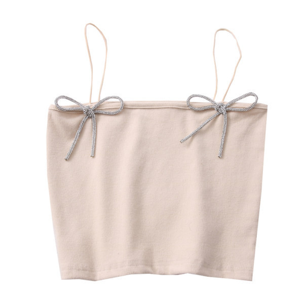 Top scurt de dama modern cu panglica in mai multe culori