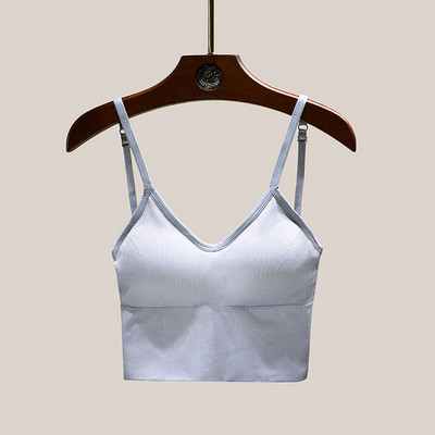 Γυναικείο κοντό μπουστάκι σε διάφορα χρώματα με λεπτά λουράκια