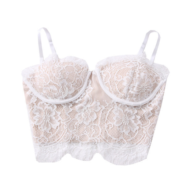 Novi model čipkanog kratkog topa s tankim naramenicama