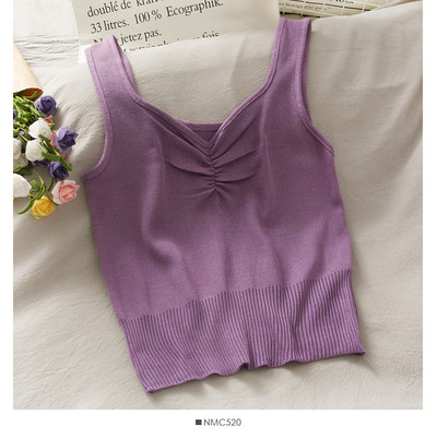 Γυναικεία αμάνικι μπλούζα πλεκτή