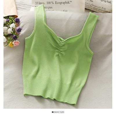 Γυναικεία αμάνικι μπλούζα πλεκτή