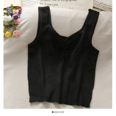 Γυναικεία αμάνικι μπλούζα πλεκτή