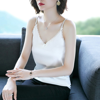 Μοντέρνο γυναικείο αμάνικο μπλουζάκι με λεπτά λουράκια